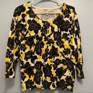 Dana Buchman Women's mini button down cardigan